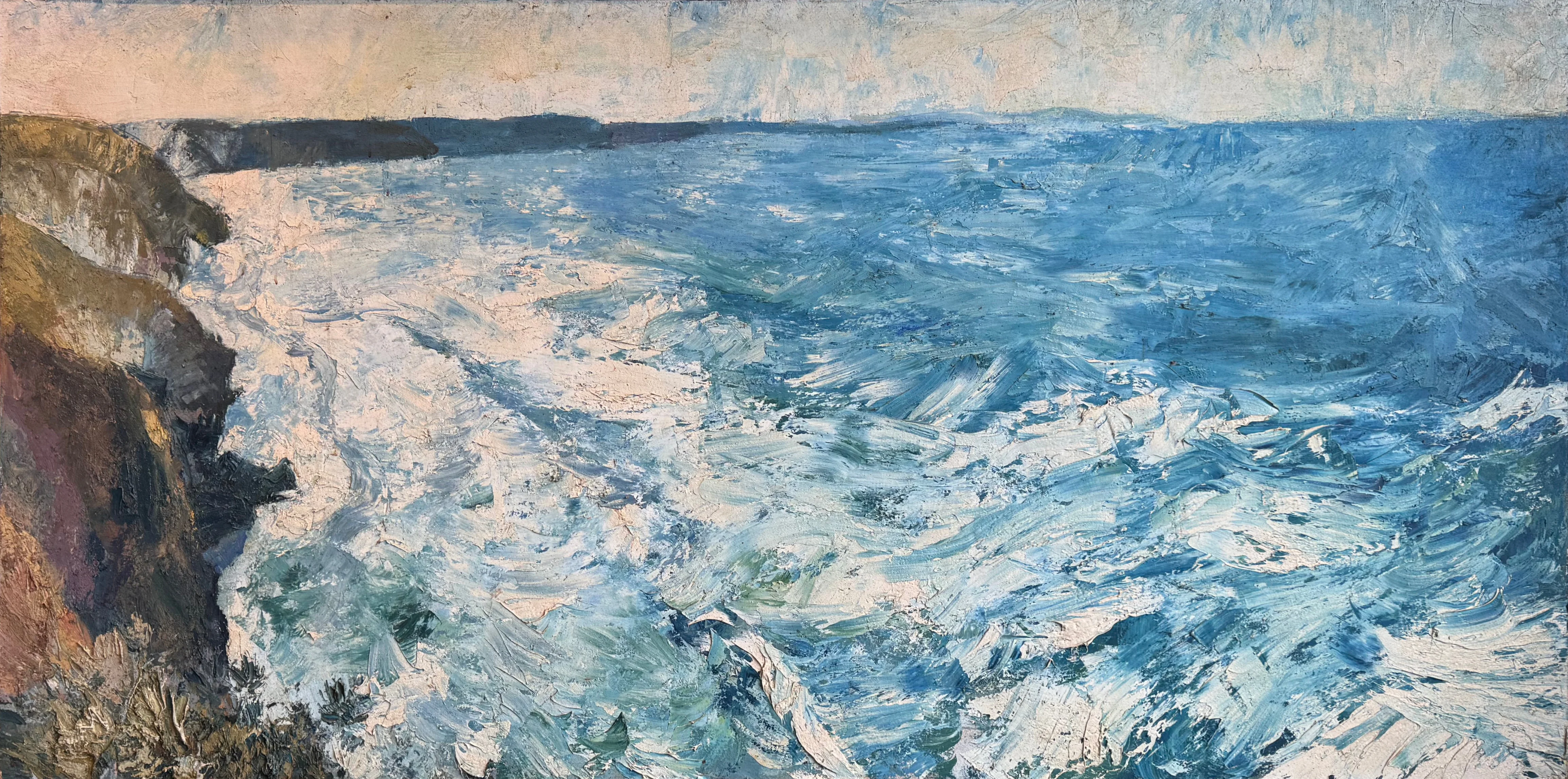 The Sea, North Coast of Cornwall near Portreath, 1978, 122 x 244cm